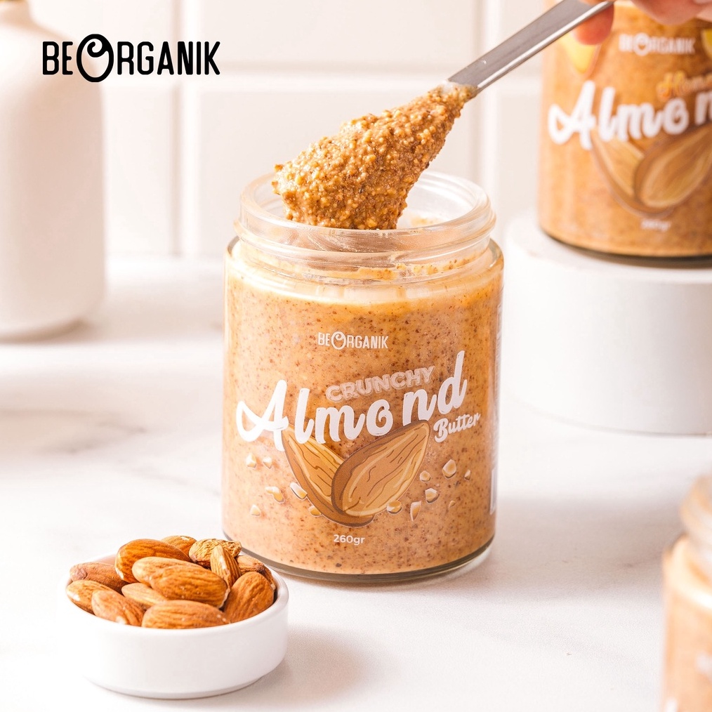 

Beorganik Roasted Almond Butter Selai Almond 26Gr Unsweetened Gluten FreeVegan