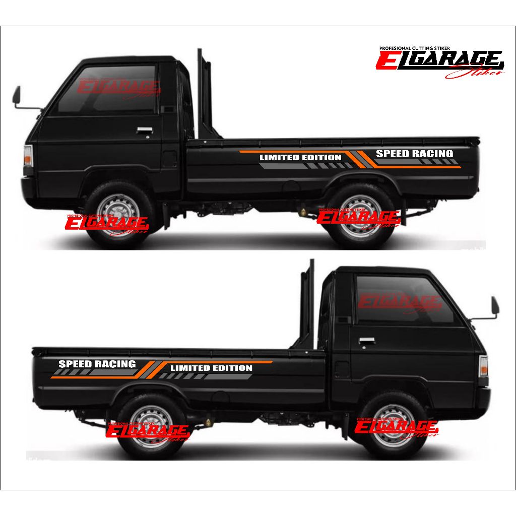 seticker speed racing mobil l300 sticker variasi body mobil l300