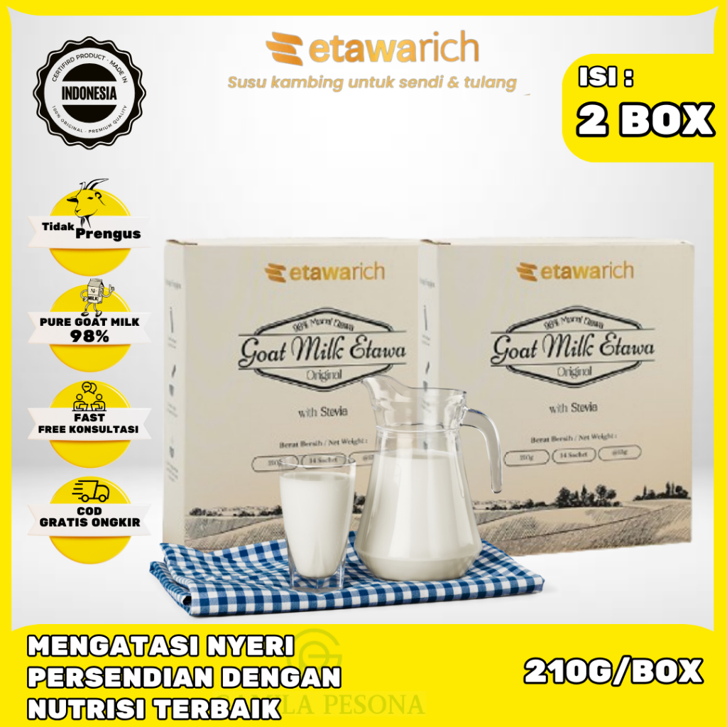

Viral Etawarich Susu Etawa Ampuh Atasi Permasalahan Tulang Sendi dan Masalah Pernafasan Isi 2 Box