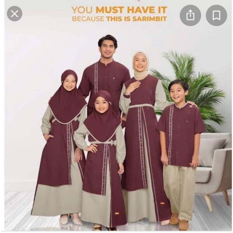 SARIMBIT GRADIANT NAVY & MAROON / NIBRAS COUPLE PREMIUM