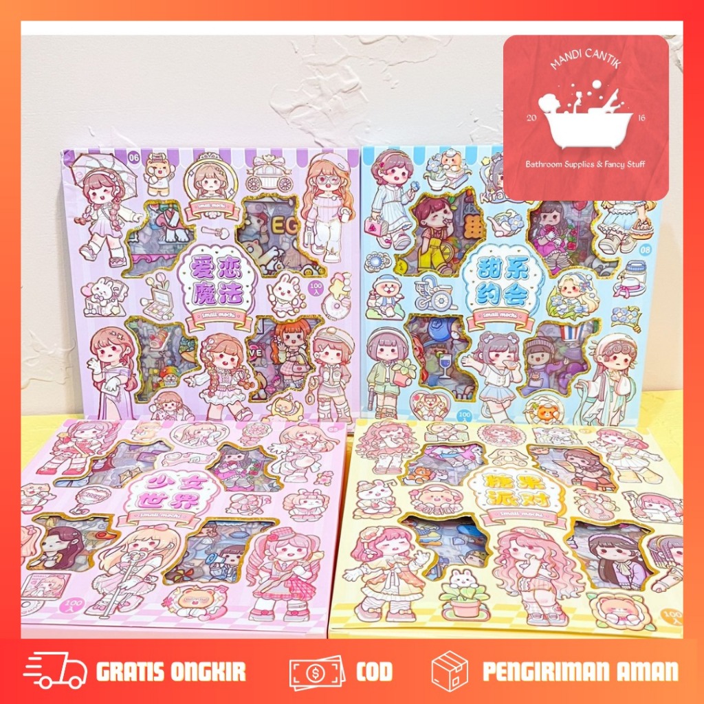 

STIKER 100 LEMBAR MASU VERSI 3 CY-BO PST-1135 FREE BOX TERMURAH AESTHETIC