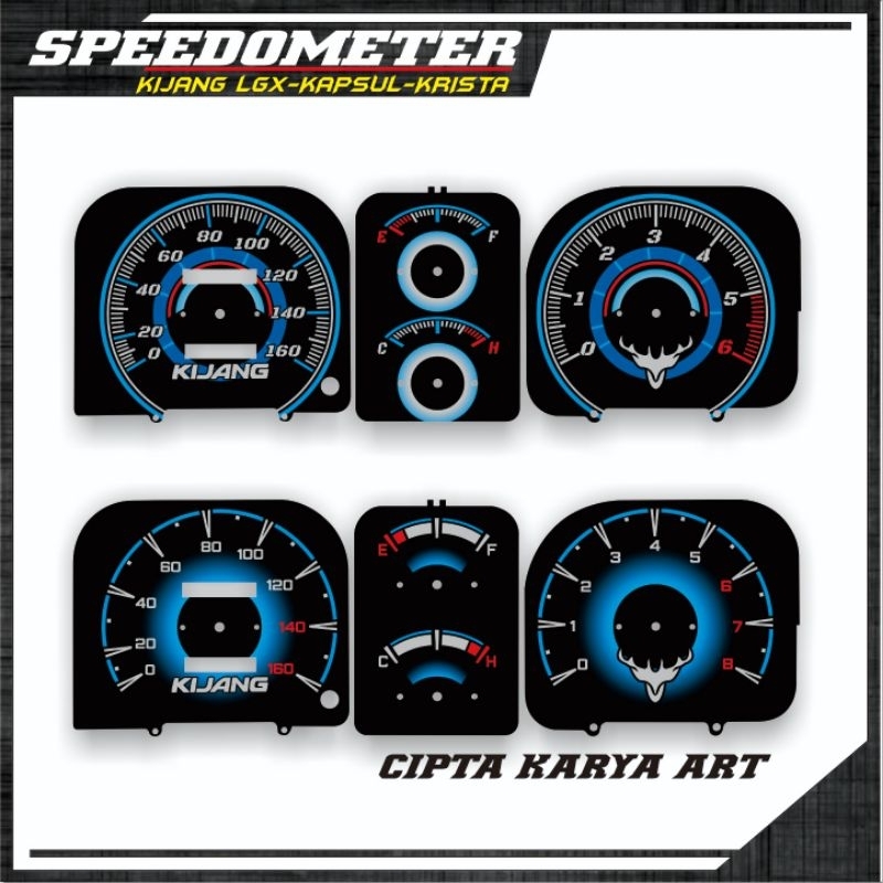 papan spedometer variasi KIJANG LGX custom