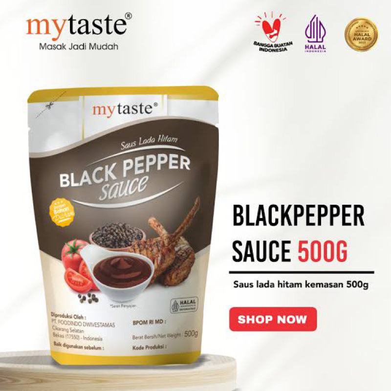 

MY Taste sauce lada hitam 500 gr