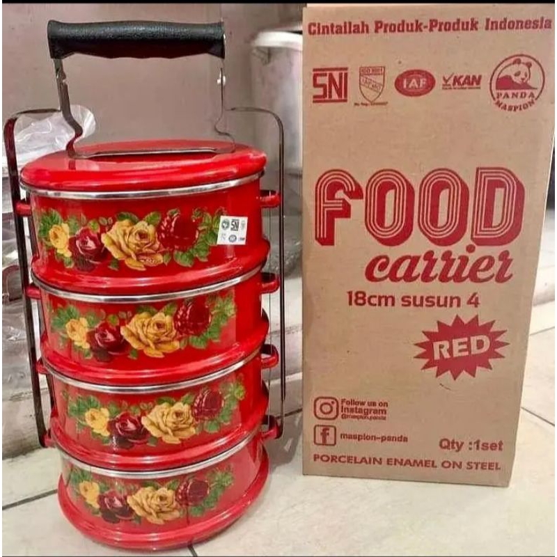 rantang maspion panda rantang enamel rantang susun 4