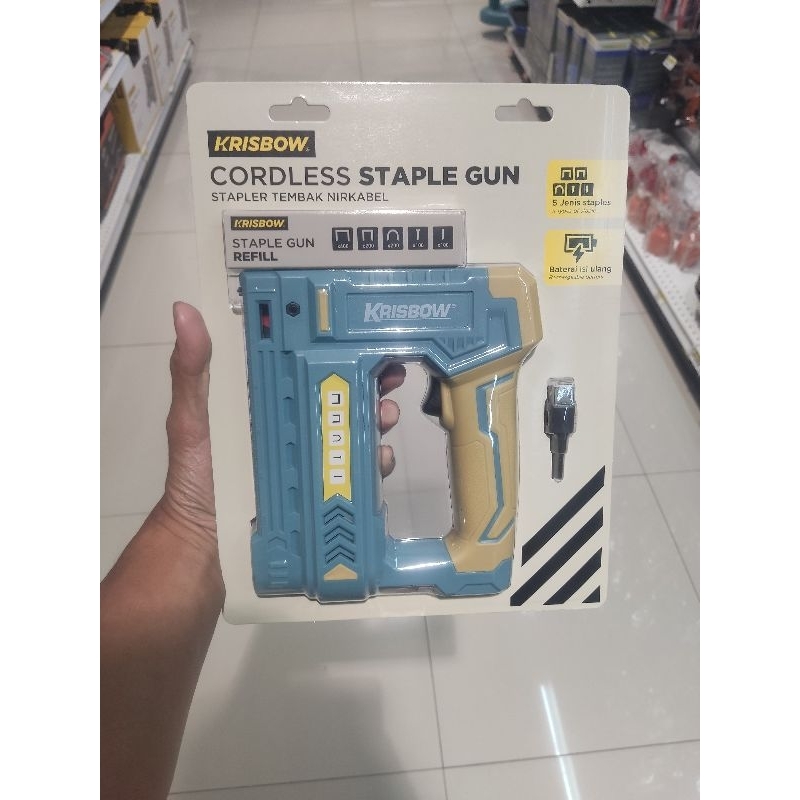 Krisbow cordless stape gun/Staples tembak elektrik