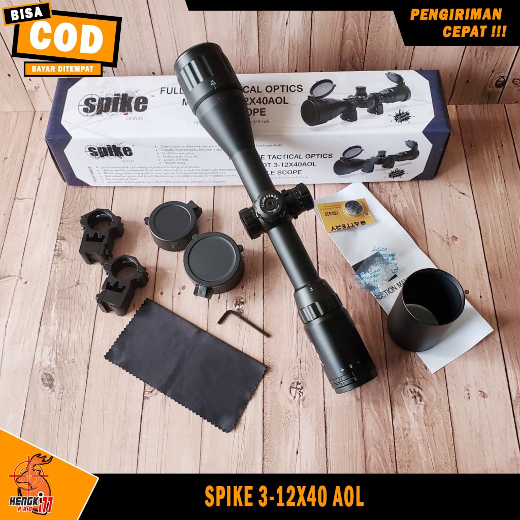 Telescope SPIKE 3-12X40 AOL Teleskop Spike 3-12x40 AOL MILDOT