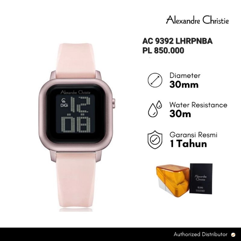 Jam Tangan Wanita Alexandre Christie 9392 / AC 9392 Original