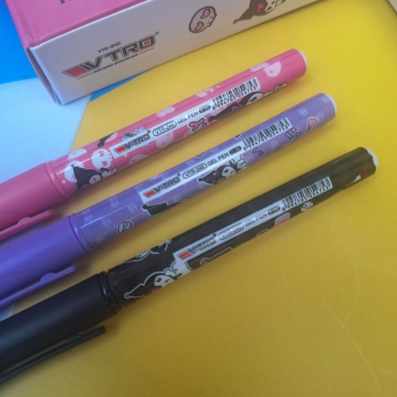 

KUROMI V-Tro Pen-Pen Gel V-tro/Pena Gel/Pulpen Basah/Pulpen Cair/Bolpoint Murah