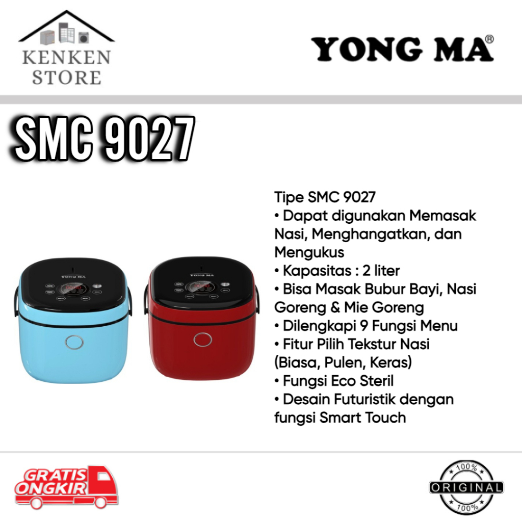 RICE COOKER DIGITAL YONG MA SMC 9027 DIGITAL RICE COOKER