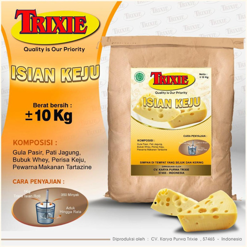 

Trixie Isian Roti Powder 10 Kg (Kemasan zak)