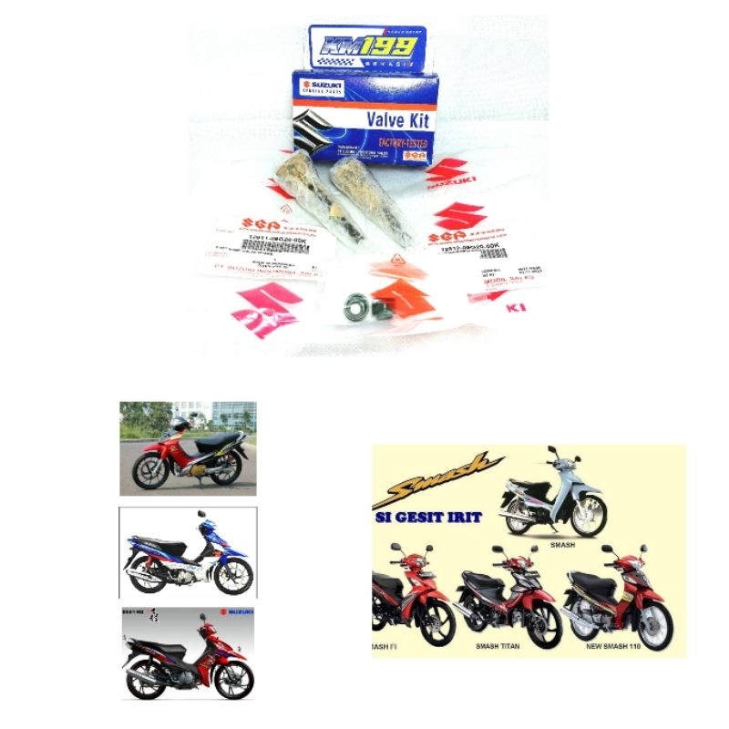Klep Set Kit Suzuki Shogun Smash Original SGP Payung Seal Sil Klep