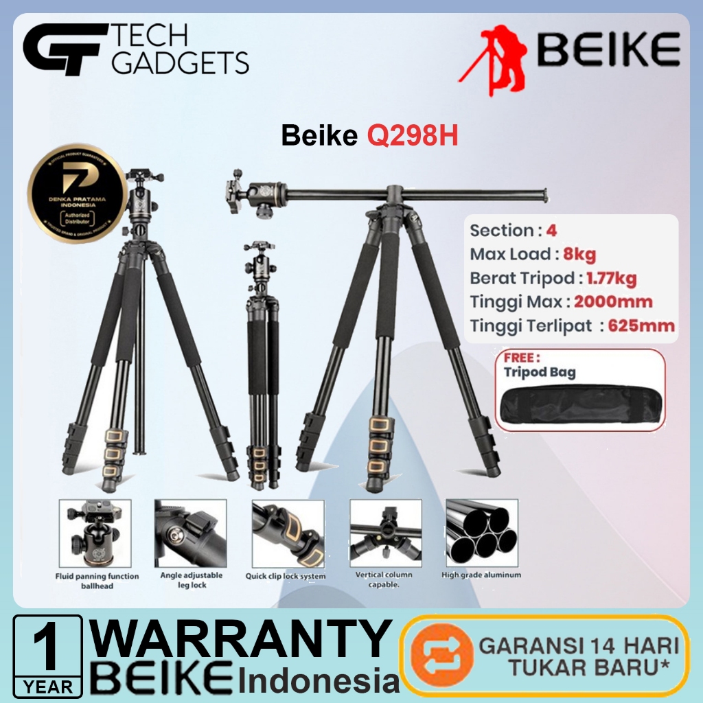 Beike Q298H Tripod