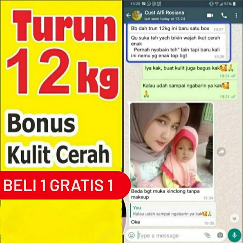 KAPSUL & TEH DETOX 8X LEBIH CEPAT TURUNKAN BERAT BADAN] BUNDAYES DETOX SLIMMING PENURUN BERAT BADAN 
