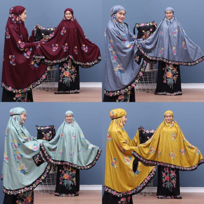 Mukena Dewasa Motif Bunga - Naira Batik