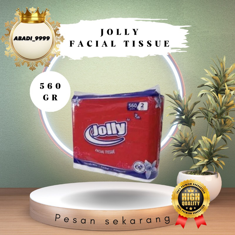 Jolly Facial Tissue 2 play 560 Sheet