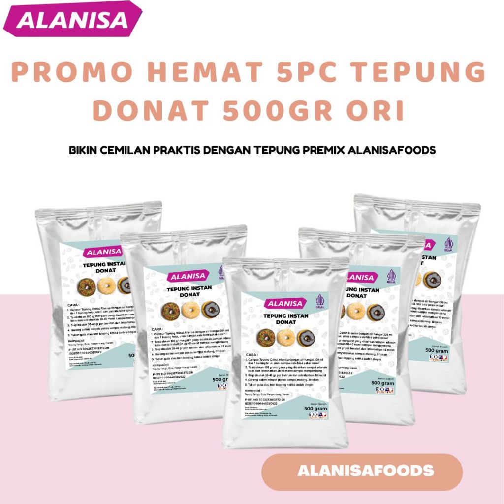 

PR0MO (5) TEPUNG DONAT 500GR ORI PRAKTIS!!