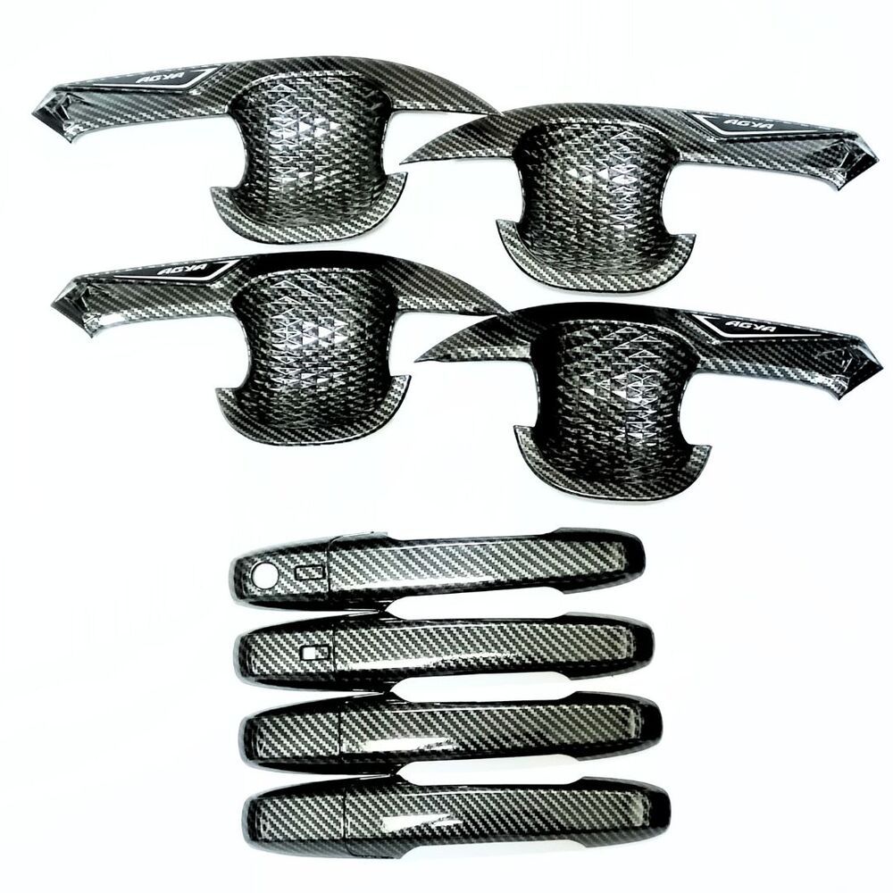 Paket Outer Handle Pegangan Pintu Mobil Agya 2023 Carbon Cover Pintu
