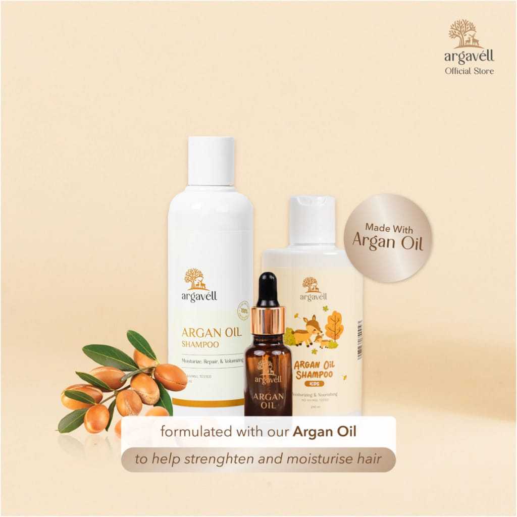 Argavéll Certified Organic Argan Oil | Argavell Argan SHAMPOO | Argavell Kids Argan Shampoo