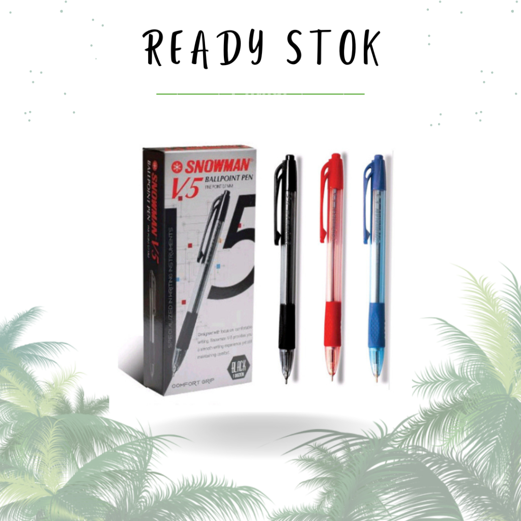 

PENA / PULPEN / BALLPEN / BALLPOINT PEN SNOWMAN V.5 / BALLPOINT PEN SNOWMAN V5 RED ( PCS )