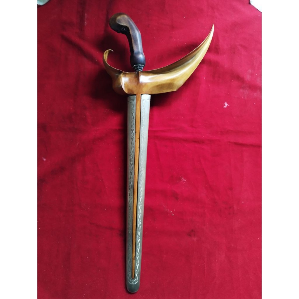 Keris luk 7 Ganesha Kinatah Emas pamor Tambal