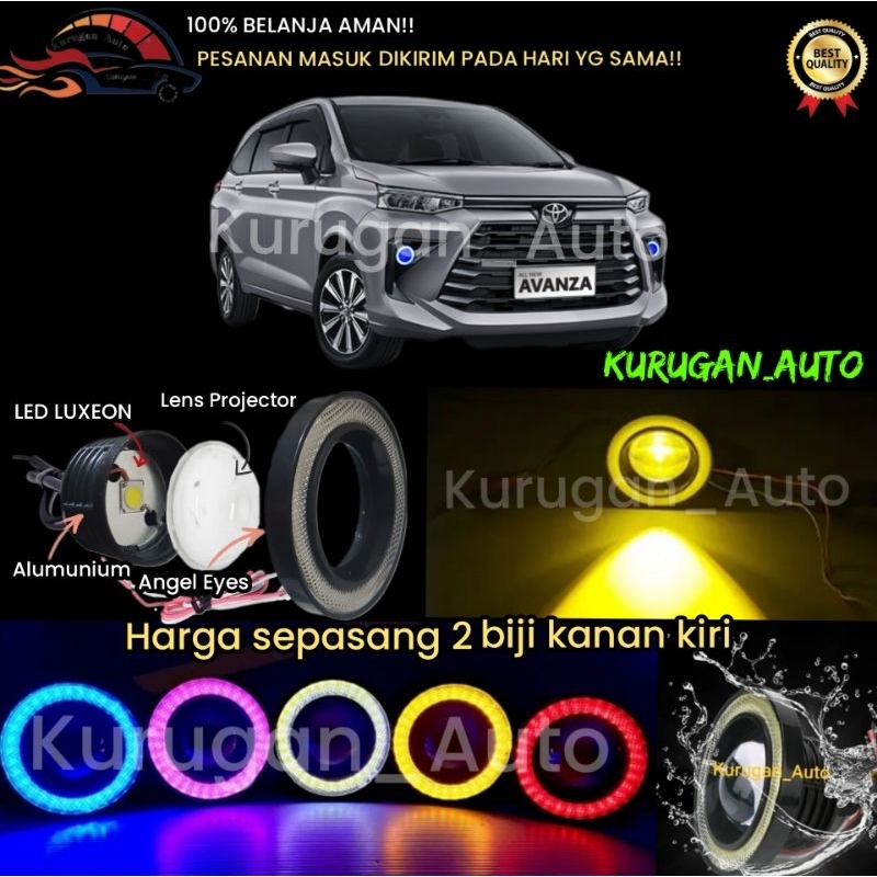 FOGLAMP ANGEL EYES LED KUNING AVANZA NEW