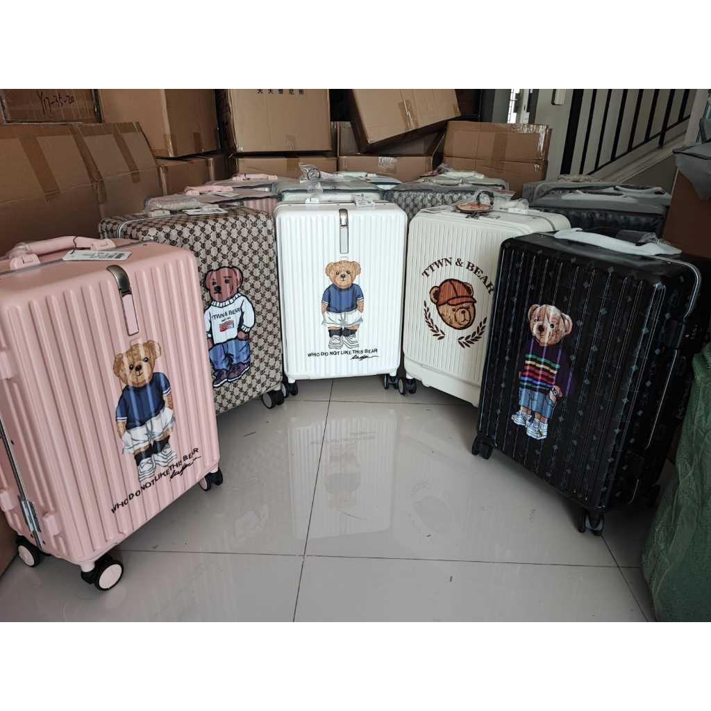 KOPER TTWN BEAR ORIGINAL BLACK - LUGGAGE SUITCASE CABIN TRAVEL - KOPER - TTWNBEAR