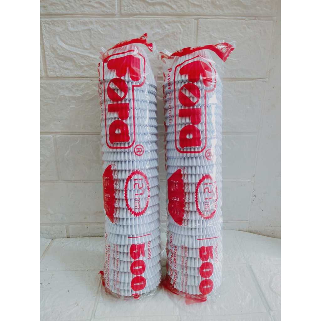 CUP PAPER CUPCAKE MUFFIN FORA PUTIH POLOS 12.7CM