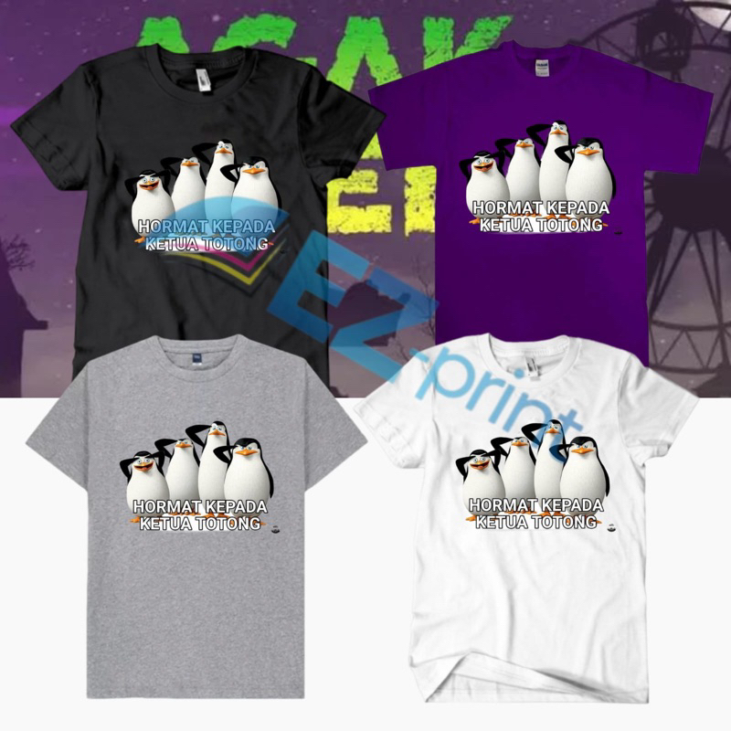 KAOS BAJU HORMAT KEPADA KETUA TOTONH FILM AGAK LAEN TSHIRT NOBAR PODCAST JEGEL BENE BORIS OKI THE MO