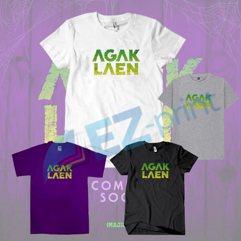 TSHIRT KAOS LOGO AGAK LAEN THE MOVIE KAOS FILM BORIS JEGEL BENE OKI PODCAST PASUKAN BERMARGA NOBAR V
