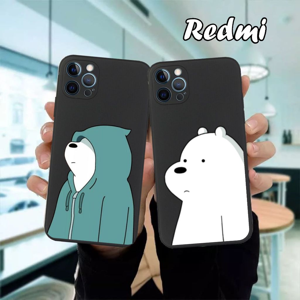 Case untuk Poco C40 M3 X3 F3 M4 Xiaomi Redmi Note 12 11 10 9 8 7 6 5 PRO 5A 3 motif Beruang Bears