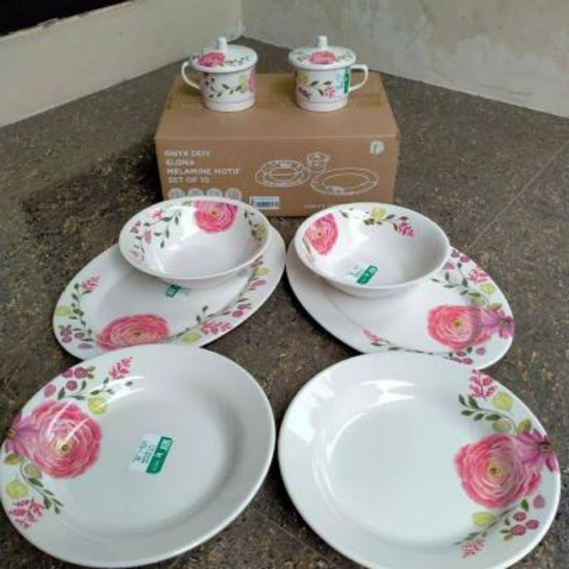 ONYX SEIVELONQ MELAMINE SET 10PCS