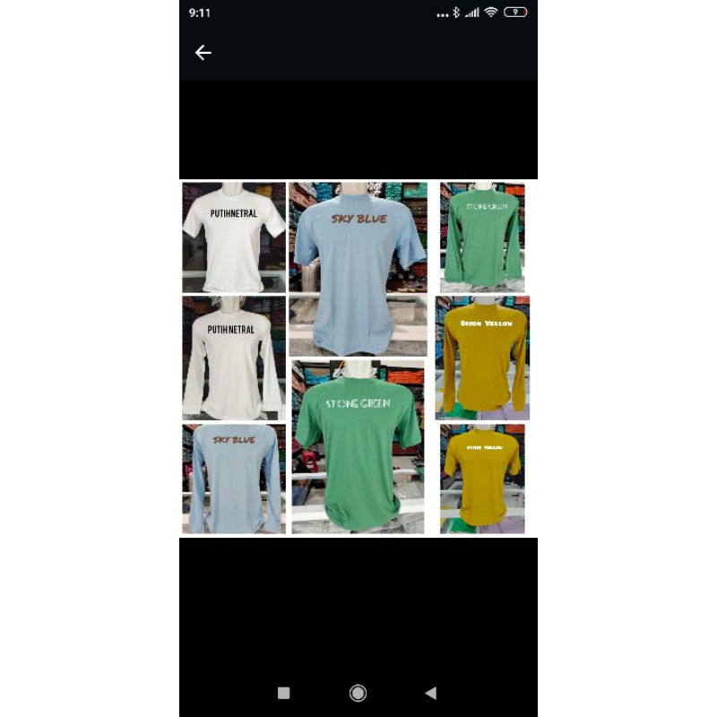 kaos polos 30s bahan knitto