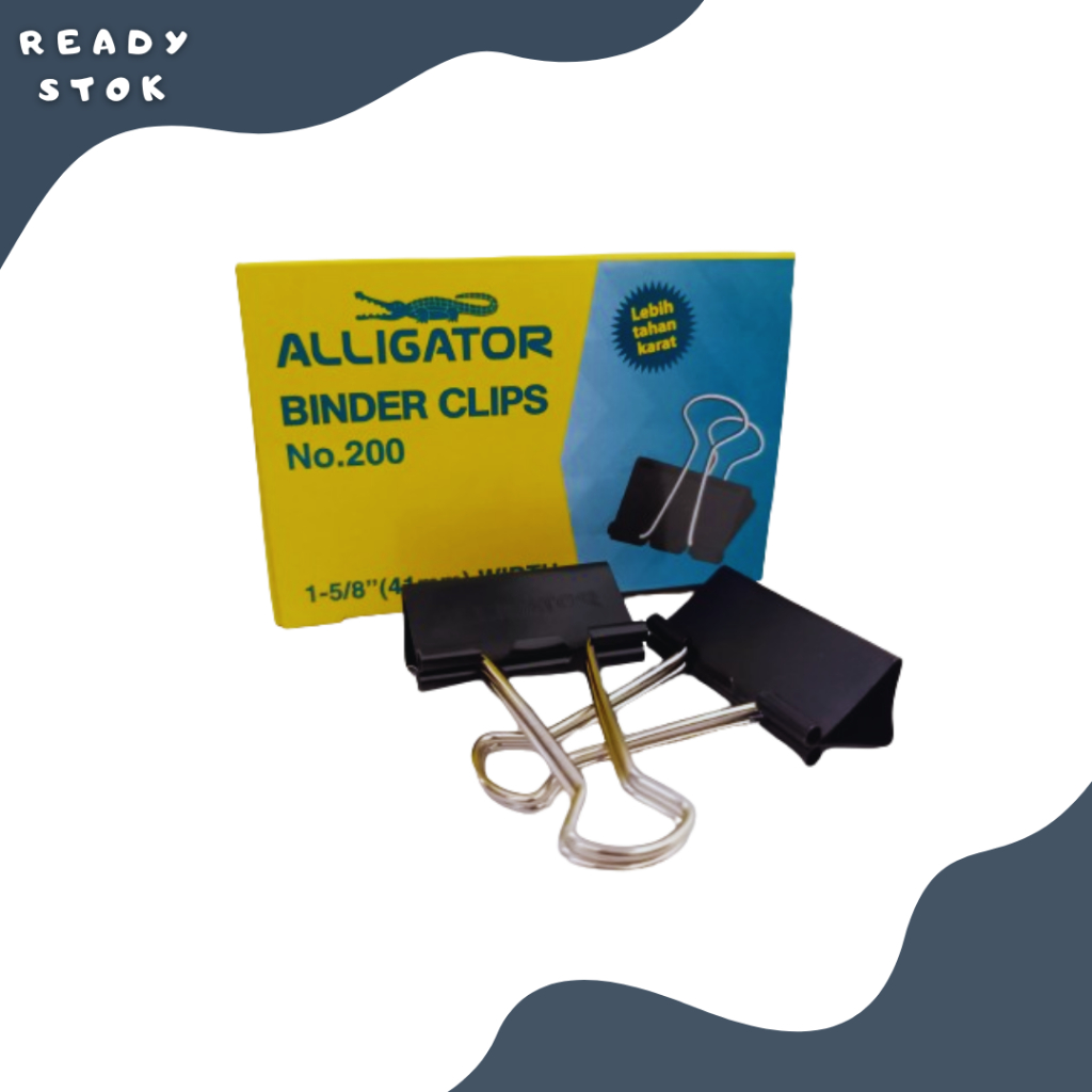 

BINDER CLIP 200 ALLIGATOR ( PACK )