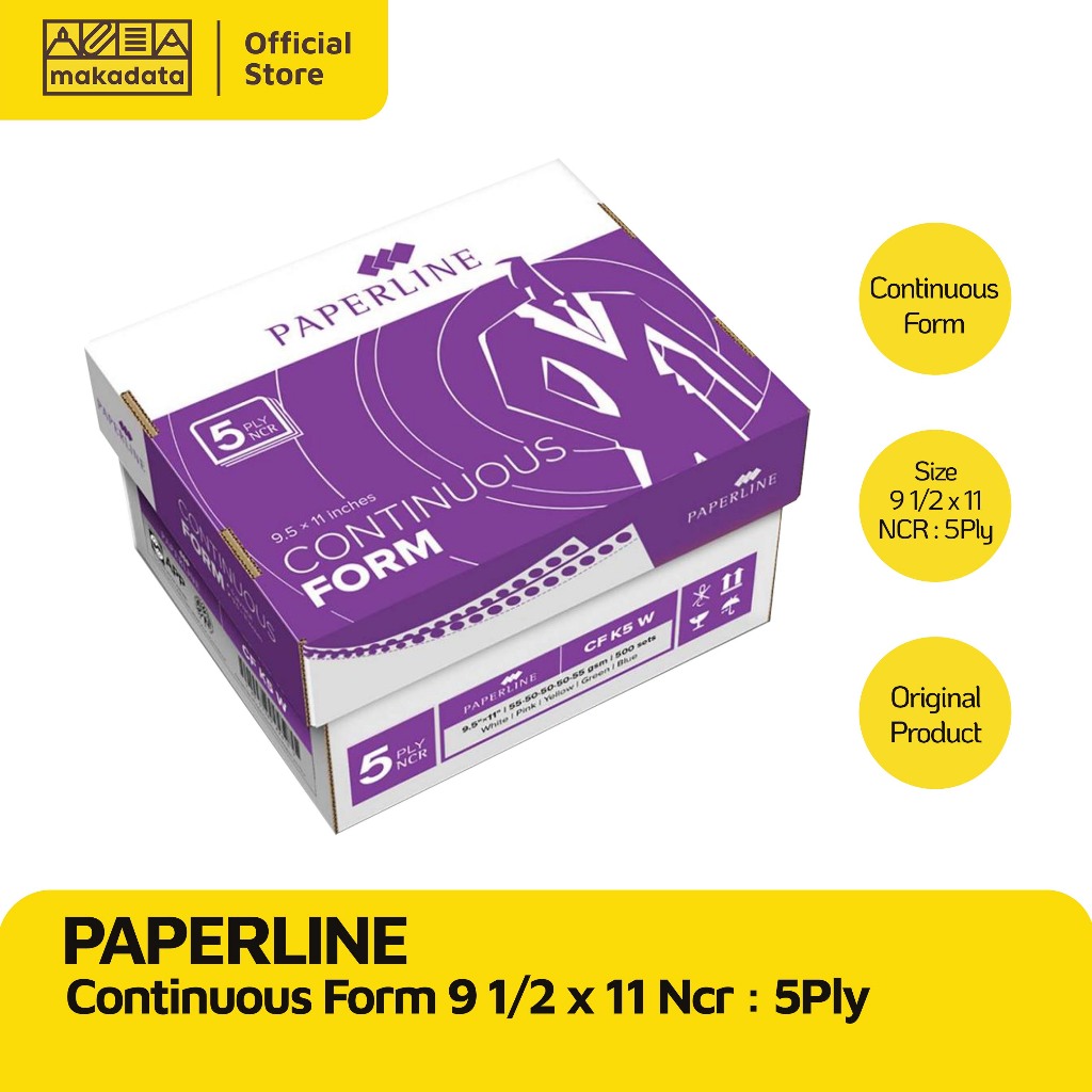 

PAPERLINE CF 9 1/2 x 11 NCR 5Ply