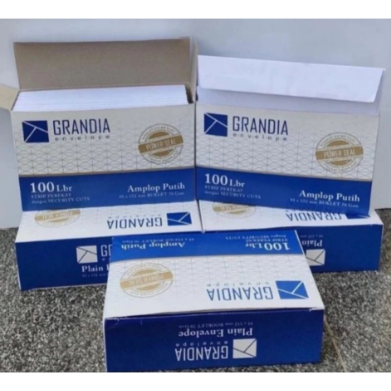 

AMPLOP/ANGPAU PUTIH GRANDIA 1box isi 100.pcs