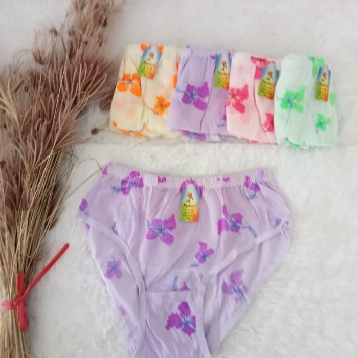 (PROMO ISI 3PCS) Celana Dalam Wanita Super Soft Art JUMBO Motif Bunga / celana dalam Cawet wanita de