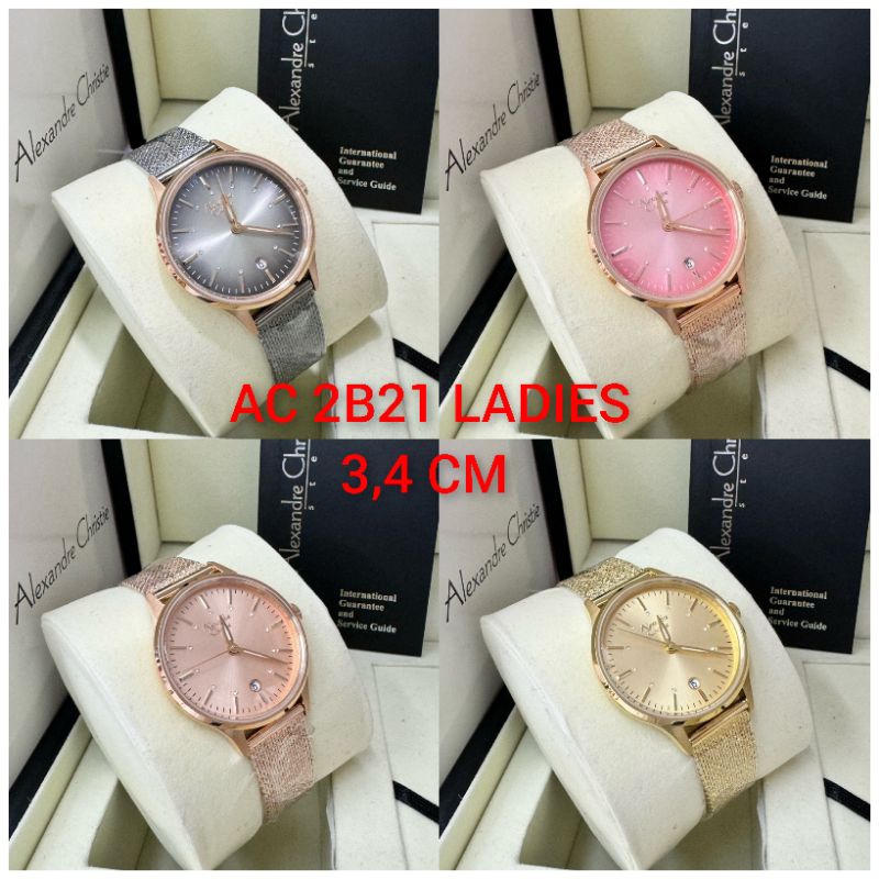 JAM TANGAN ALEXANDRE CHRISTIE WANITA AC 2B21 PASIR ORIGINAL GARANSI/JAM TANGAN ALEXANDER CRISTIE CEW