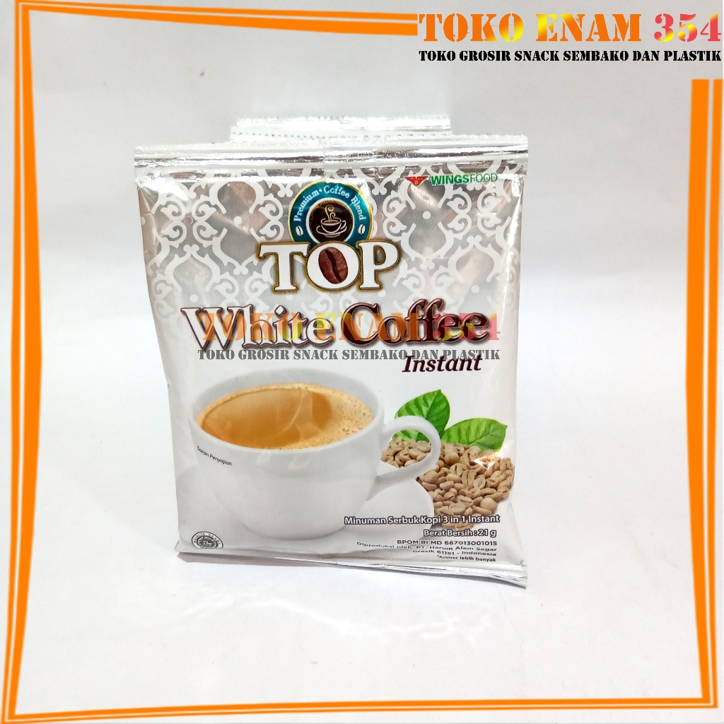 

Top White Coffee / Kopi instant per Renceng isi 12 sachet x 21 gram