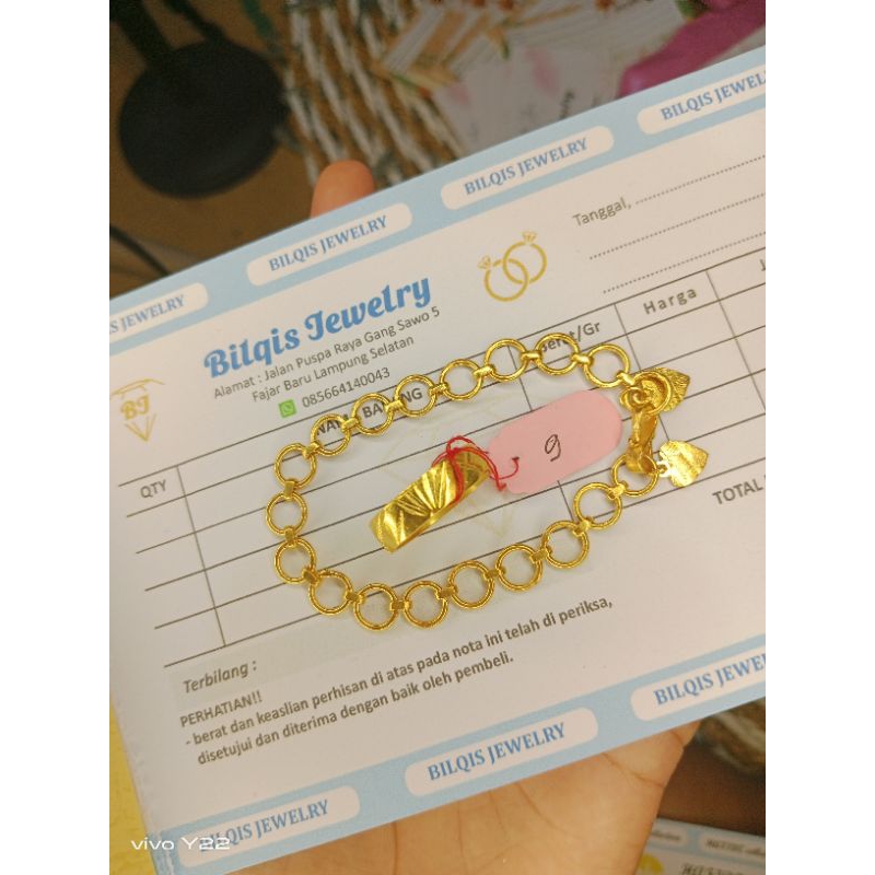 gelang koin91 gelang donat + cincin koin91