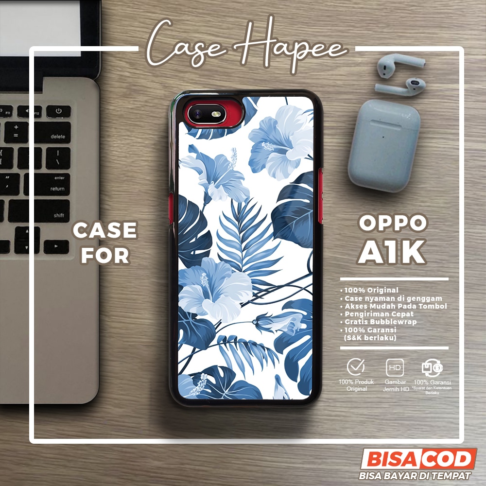Case Oppo A1K Casing Oppo A1K [FLWR] Casehapee Case Glossy Case Aesthetic Custom Case Premium Softca