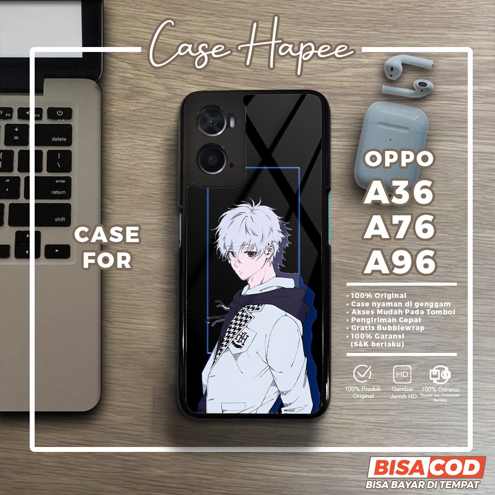 Case Oppo A36 A76 A96 Casing Oppo A36 A76 A96 [NAGI] Casehapee Case Glossy Case Aesthetic Custom Cas