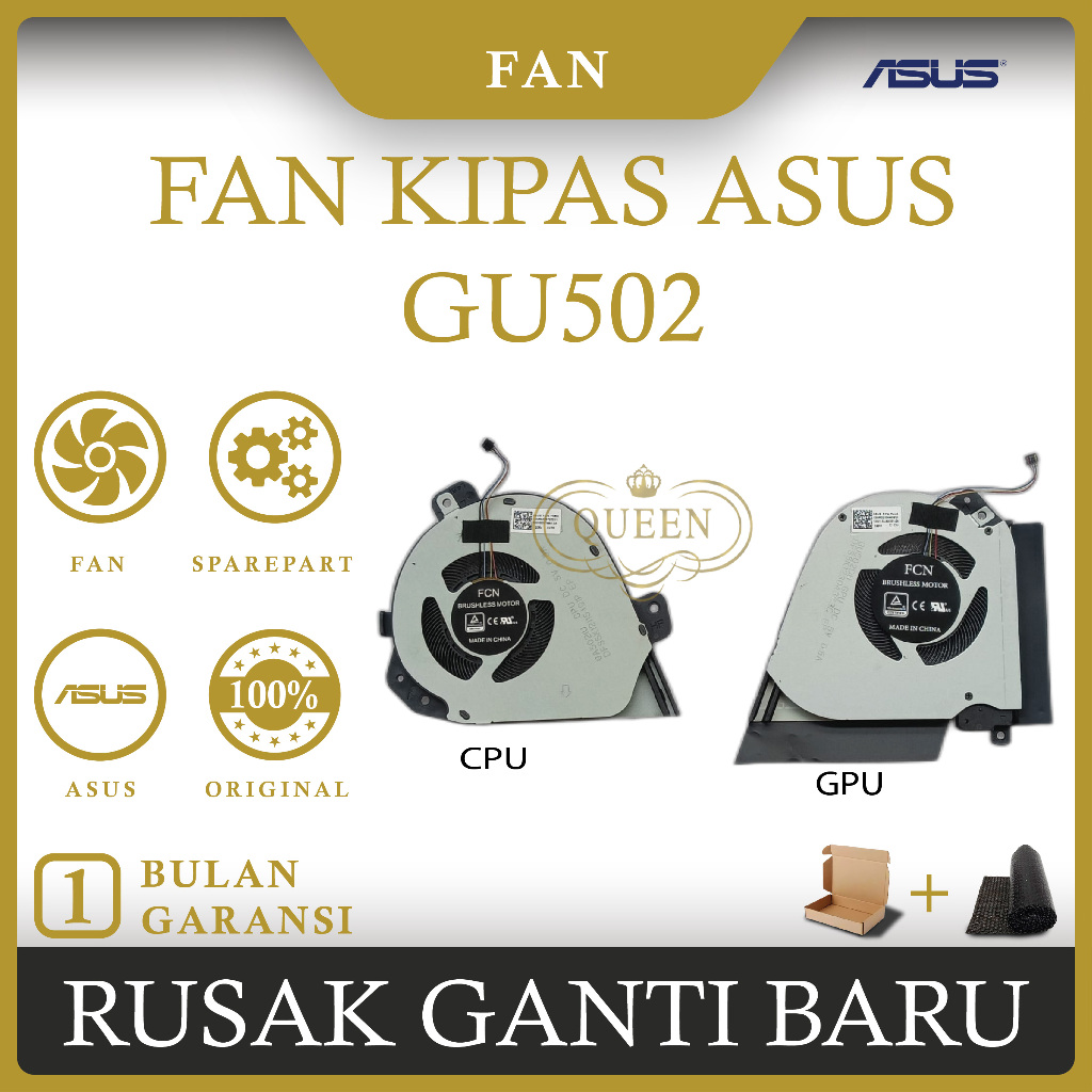 FAN KIPAS LAPTOP ASUS ROG Zephyrus GU502 (CPU-GPU) ORIGINAL