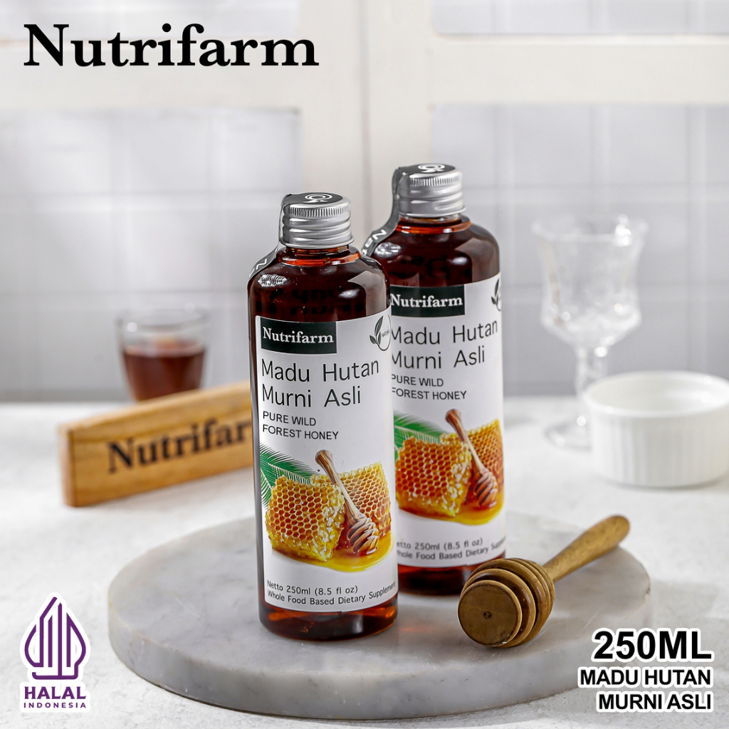 

NUTRIFARM MADU HUTAN 250 ML ORIGINAL HALAL BPOM/ MADU HUTAN ASLI 100% TANPA CAMPURAN APAPUN/ MADU HUTAN LIAR ORIGINAL 100% ALAMI/ MADU HUTAN ORGANIK ORGANIC NUTRIFARM/ WILD HONEY ORGANIC ORIGINAL/ MADU HUTAN KALIMANTAN ASLI/ MADU HUTAN LIAR ORIGINAL 100%