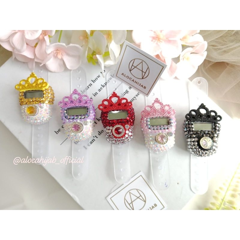 tasbih digital gliter queen tasbih digital cantik tasbih digital lucu tasbih digital murah
