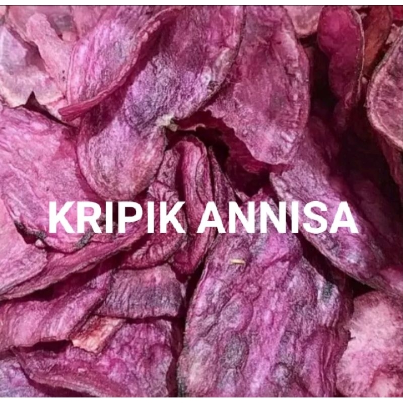 

Kripik ANNISA ubi ungu kripik ketela ungu gurih renyah manis camilan enak