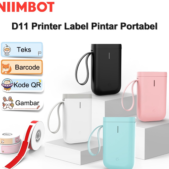

Ready Stok NIIMBOT D11 D11 Pencetak Label Pintar Portabel dengan Bluetooth Nirkabel Mesin Pembuat Label