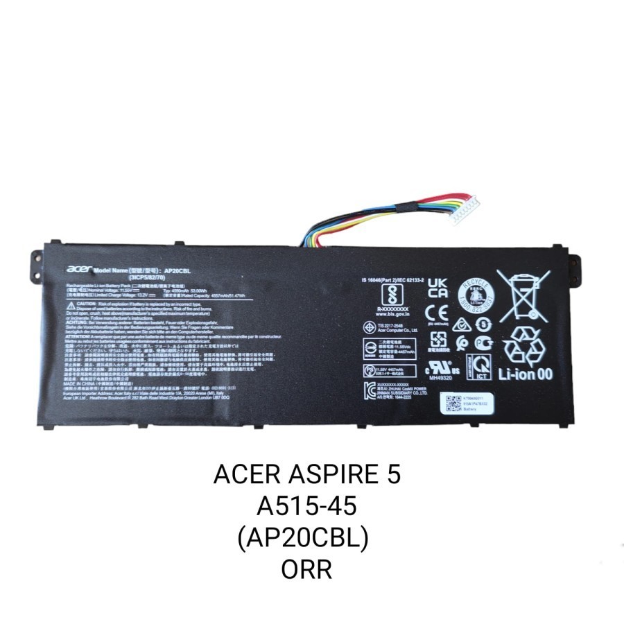 BATERAI LAPTOP ACER SWIFT 3 SF314-511 - ASPIRE 7 A715-42G AP20CBL