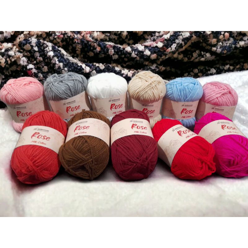 Benang Rose Milk Cotton 4 Ply / Milk Cotton 4 Ply