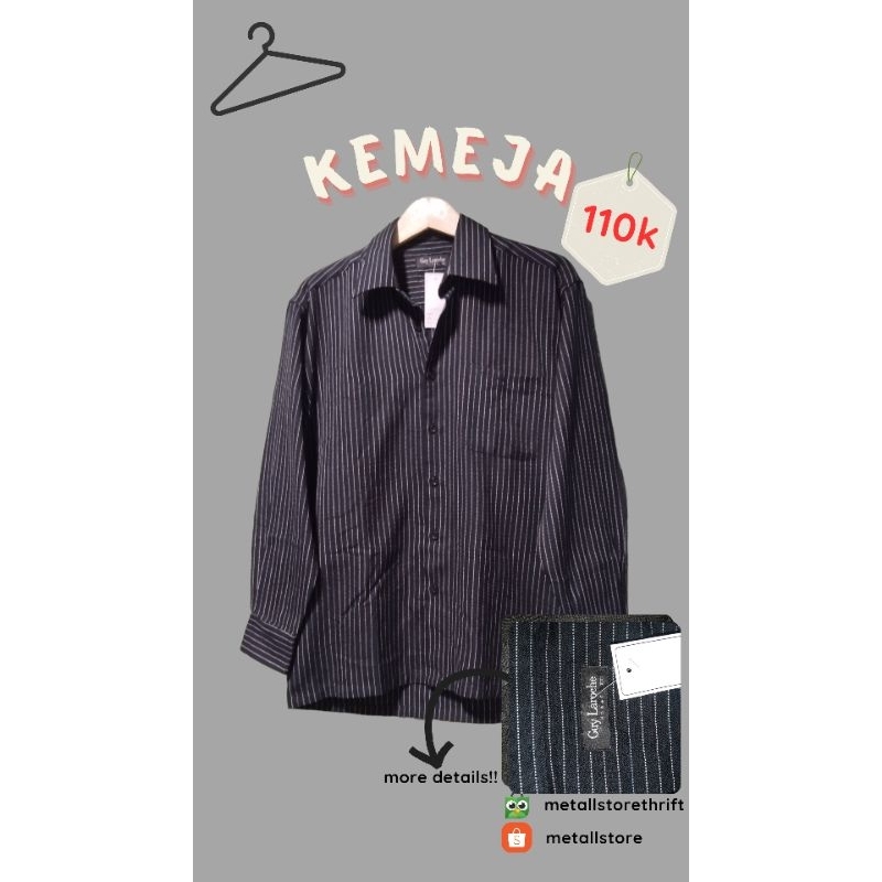 KEMEJA SALUR GUY LAROCHE HOMME PRELOVED
