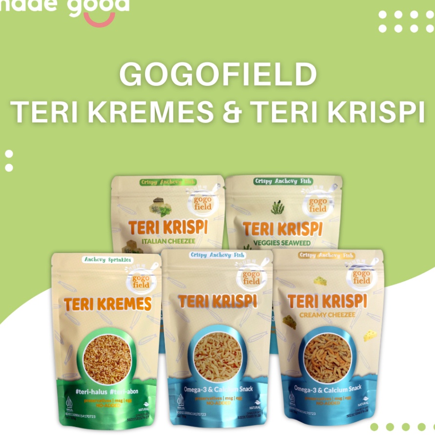 

FSASH SALE Gogofield Teri Krispi 3gr Teri Kremes 1gr Sehat No MSG